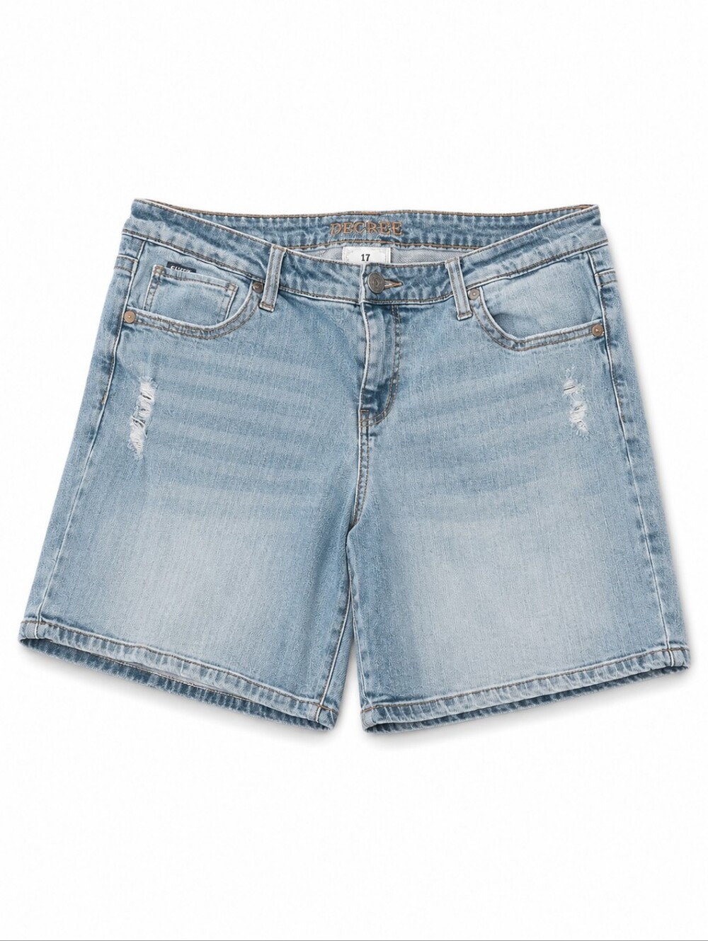 Decree Stretch Denim Shorts Size 17 Juniors